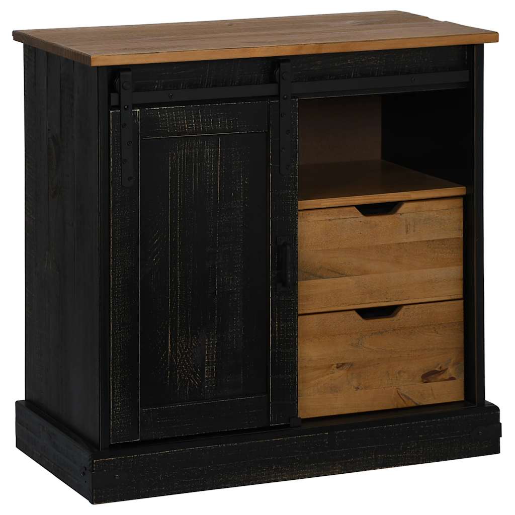 Credenza HALDEN con Anta Scorrevole 80x40x80 cm Legno Massello - homemem39