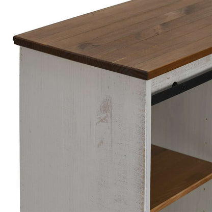 Credenza HALDEN con Anta Scorrevole 80x40x80 cm Legno Massello - homemem39