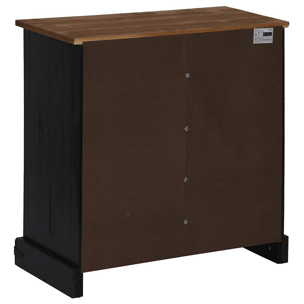 Credenza HALDEN con Anta Scorrevole 80x40x80 cm Legno Massello - homemem39