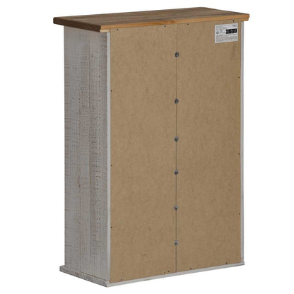 Pensile HALDEN con Anta Scorrevole Bianco 49x22,5x70 cm in Pino | homemem39
