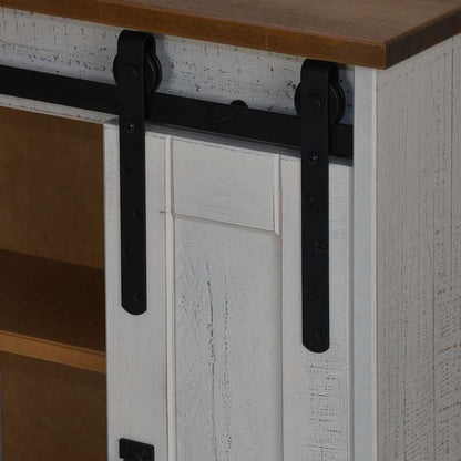 Pensile HALDEN con Anta Scorrevole Bianco 49x22,5x70 cm in Pino | homemem39