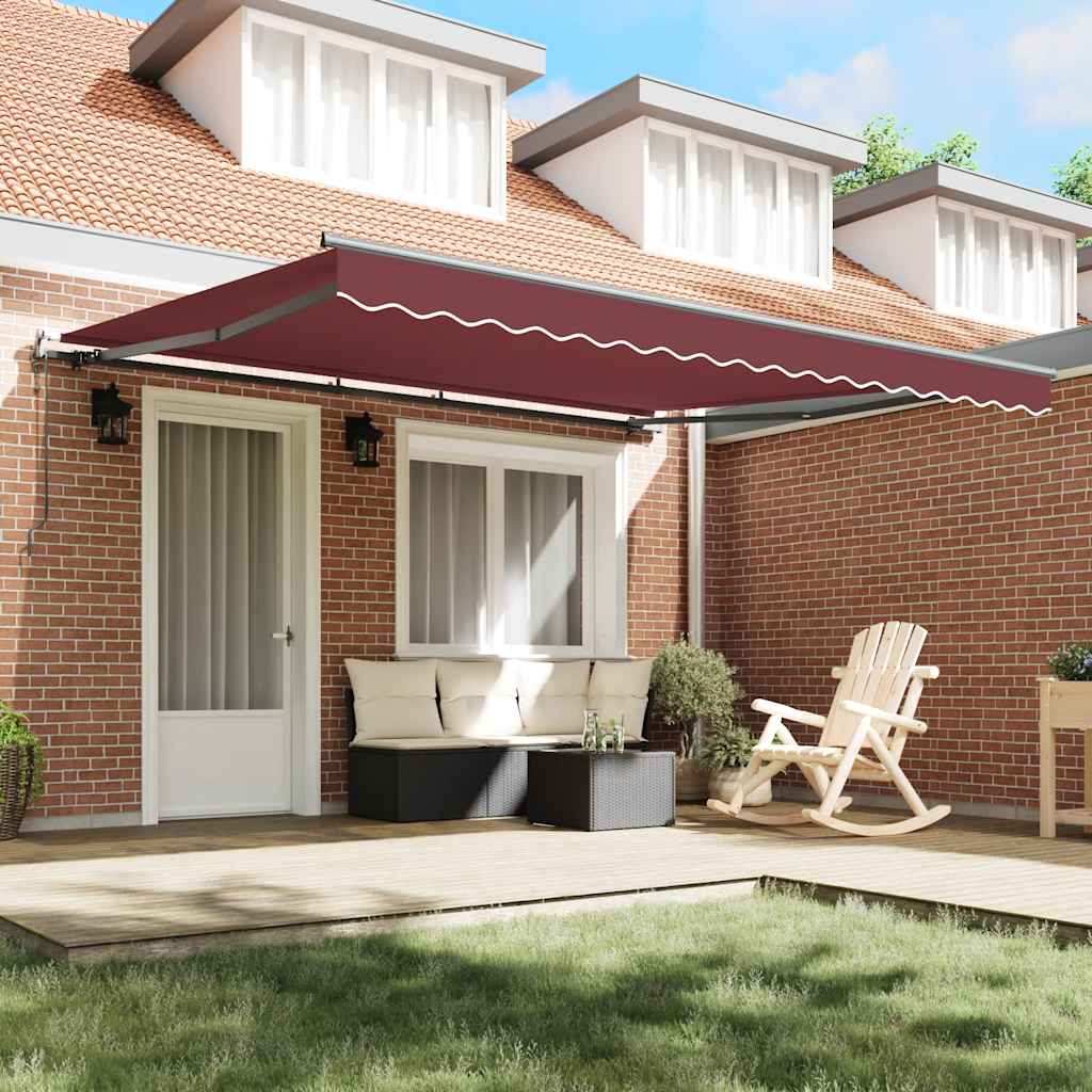 Tenda da Sole Retrattile Automatica Bordò 400x300 cm