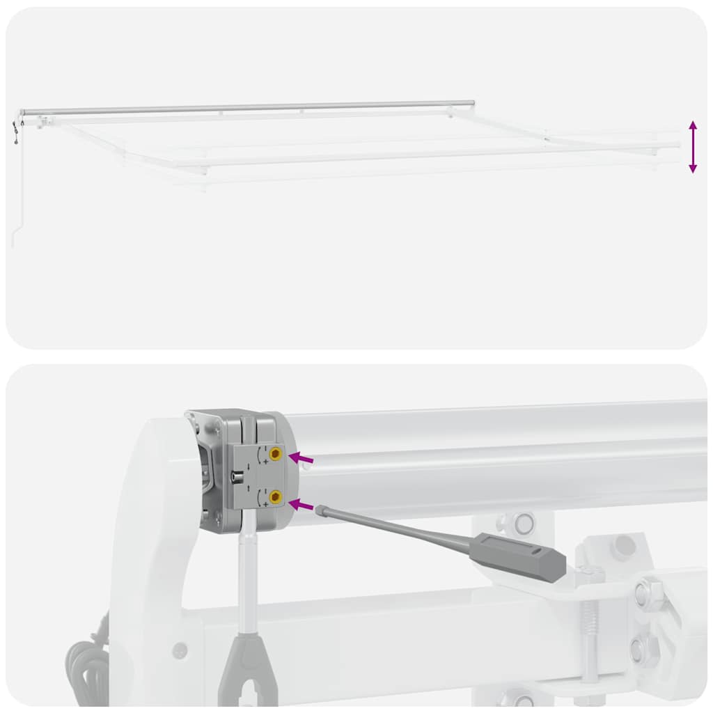 Tenda da Sole Retrattile Automatica Bordò 450x300 cm | homemem39