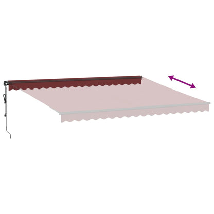 Tenda da Sole Retrattile Automatica Bordò 450x300 cm