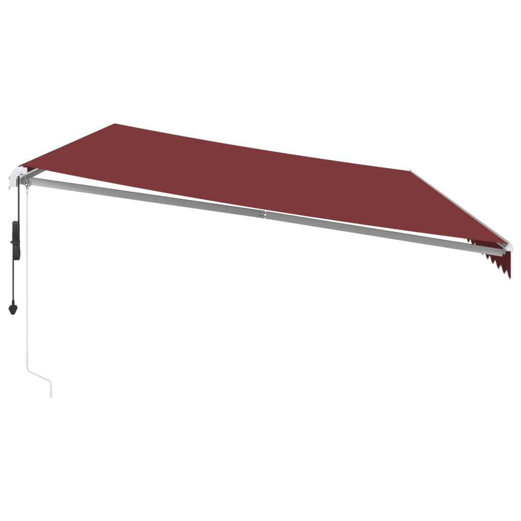 Tenda da Sole Retrattile Automatica Bordò 600x300 cm