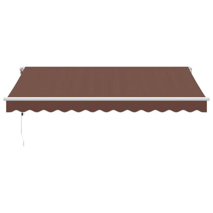 Tenda da Sole Retrattile Automatica Marrone 350x250 cm | homemem39