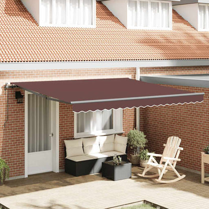 Tenda da Sole Retrattile Automatica 400x300 cm Marrone