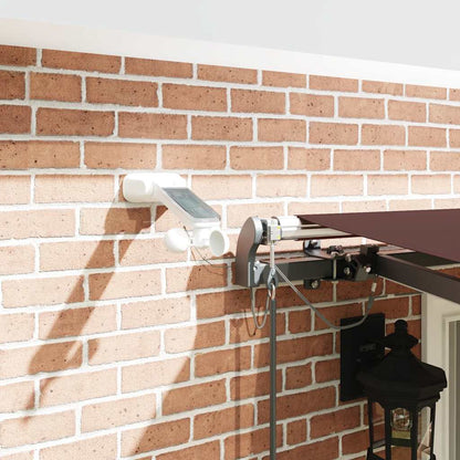 Tenda da Sole Retrattile Automatica con LED Marrone 400x300 cm