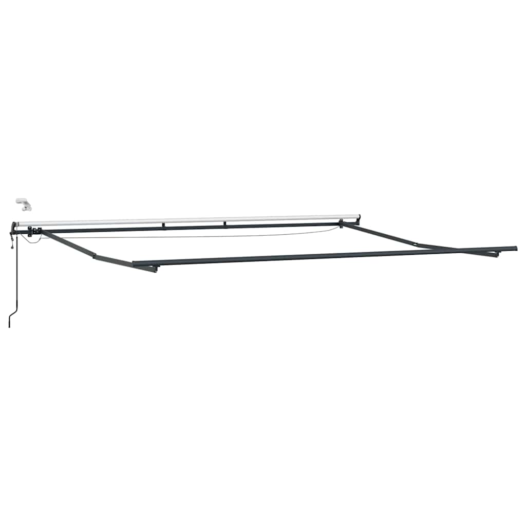 Tenda da Sole Retrattile Automatica con LED Marrone 400x300 cm