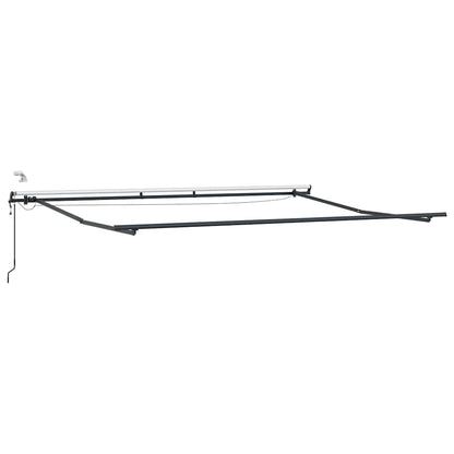 Tenda da Sole Retrattile Automatica con LED Marrone 400x300 cm