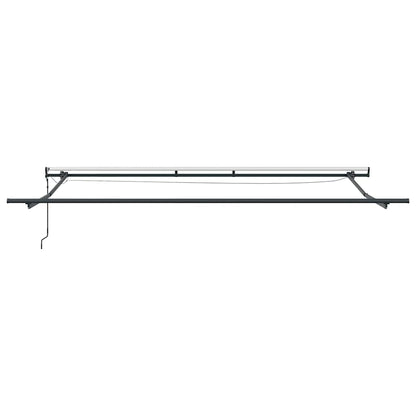 Tenda da Sole Retrattile Automatica con LED Marrone 400x300 cm