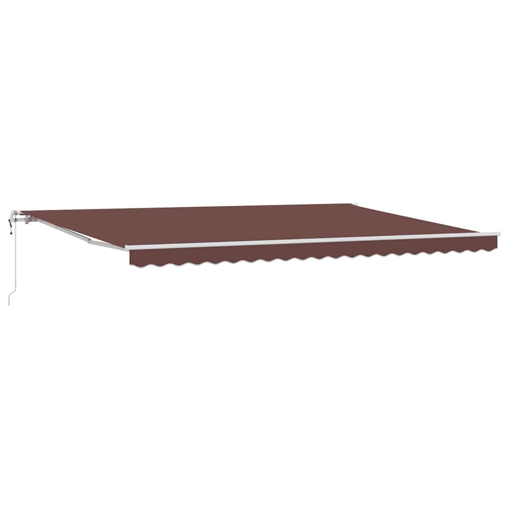 Tenda da Sole Retrattile Automatica Marrone 500x300 cm | homemem39