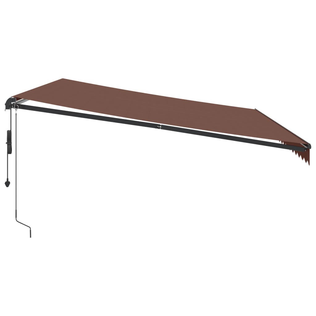 Tenda da Sole Retrattile Automatica Marrone 500x300 cm