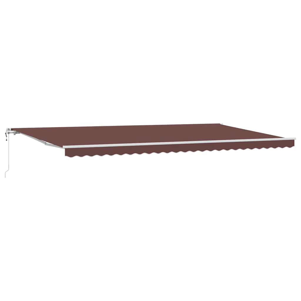 Tenda da Sole Retrattile Automatica Marrone 600x300 cm | homemem39