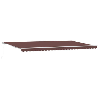 Tenda da Sole Retrattile Automatica Marrone 600x300 cm