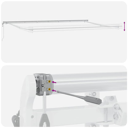 Tenda da Sole Retrattile Automatica Marrone 600x300 cm | homemem39