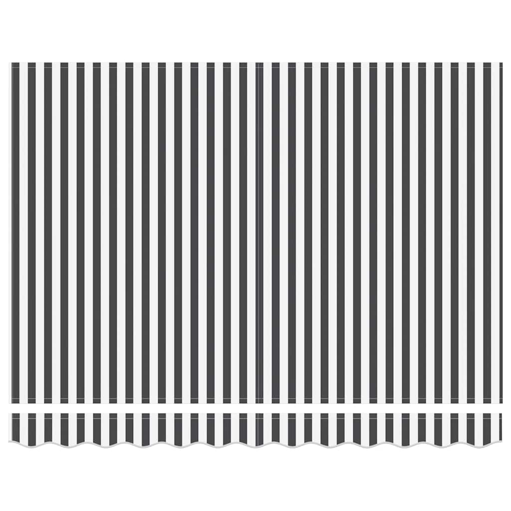 Tenda Sole Retrattile Automatica Antracite e Bianco 300x250 cm - homemem39