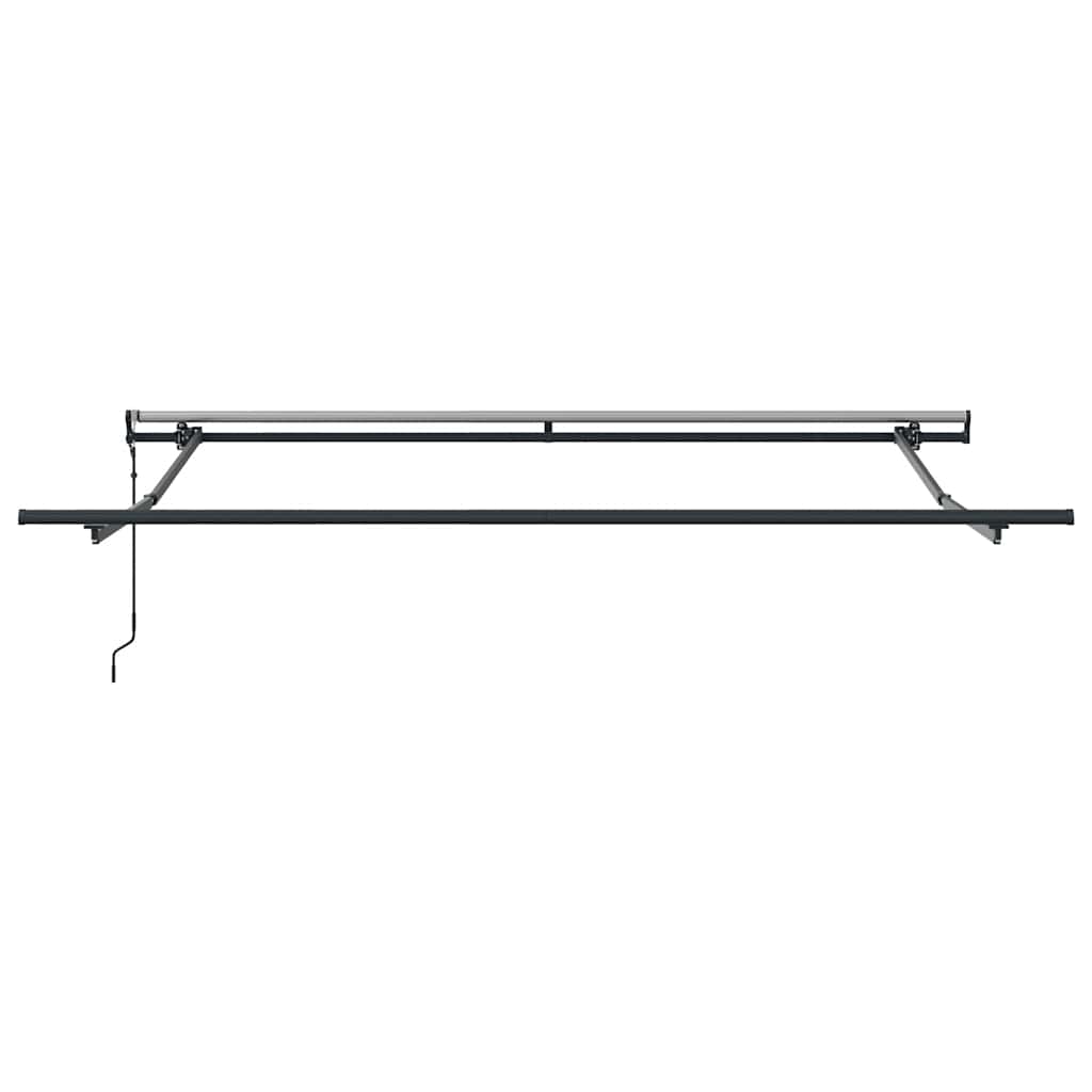 Tenda Sole Retrattile Automatica Antracite e Bianco 300x250 cm