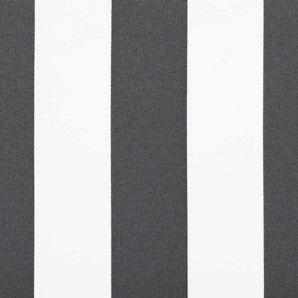 Tenda da Sole Retrattile Manuale Antracite e Bianco 400x300 cm - homemem39