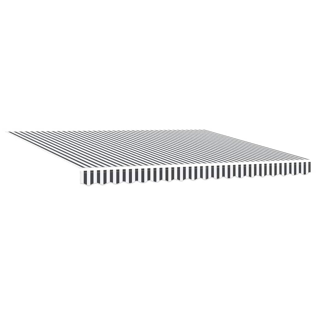 Tenda Sole Retrattile Automatica Antracite e Bianco 400x300 cm