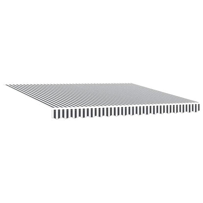 Tenda Sole Retrattile Automatica Antracite e Bianco 400x300 cm