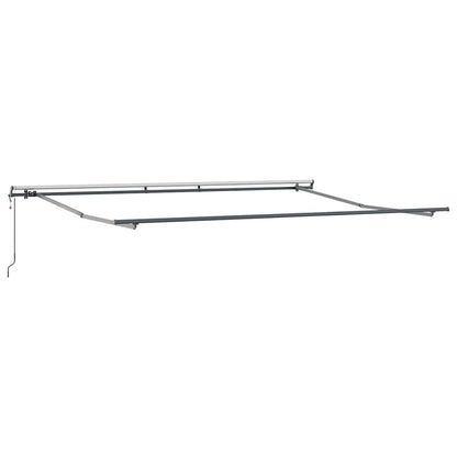 Tenda Sole Retrattile Automatica Antracite e Bianco 400x300 cm