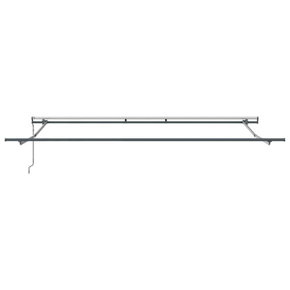 Tenda Sole Retrattile Automatica Antracite e Bianco 400x300 cm