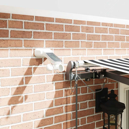 Tenda Retrattile Automatica LED Antracite e Bianco 400x300 cm | homemem39