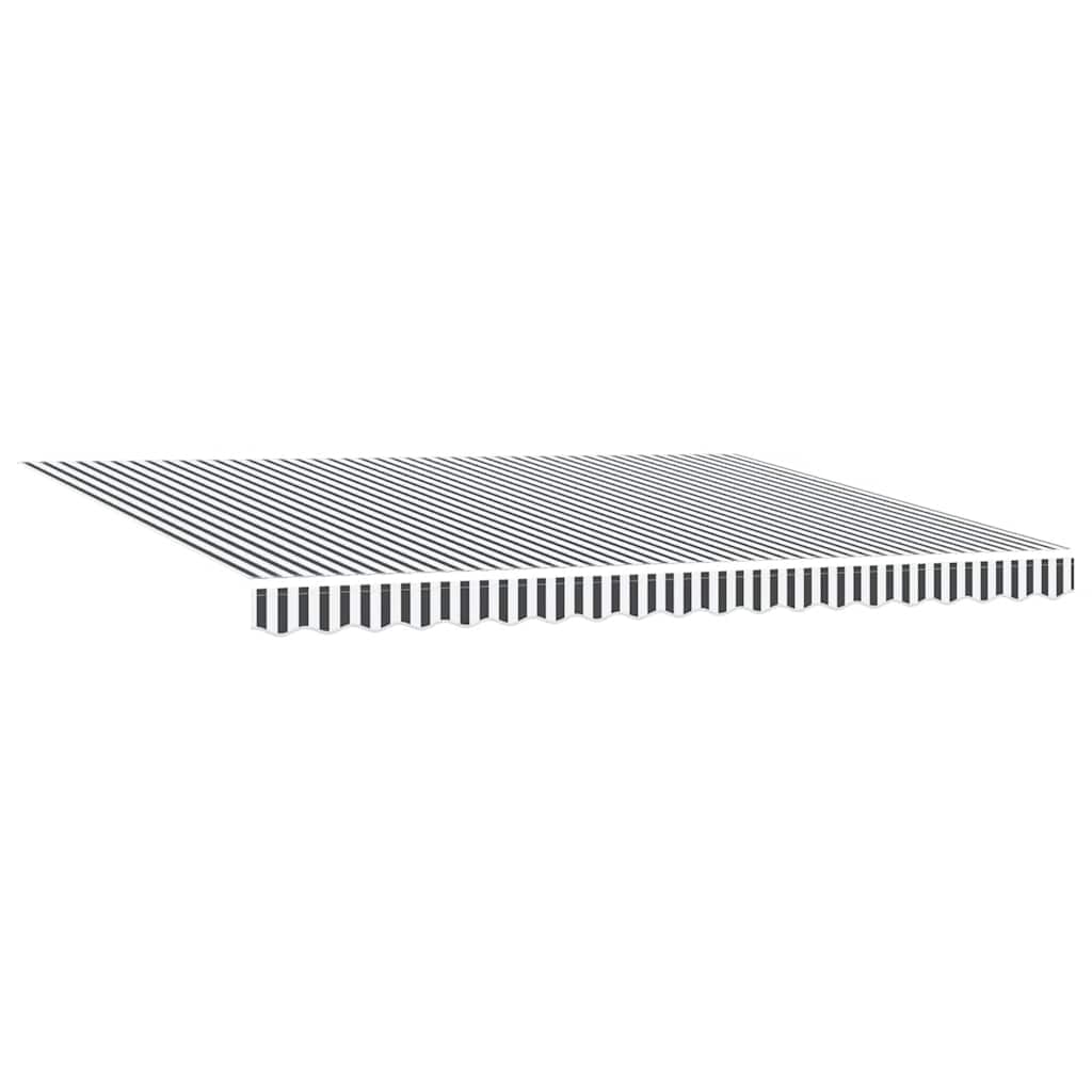 Tenda Retrattile Automatica Antracite e Bianco 450x300 cm