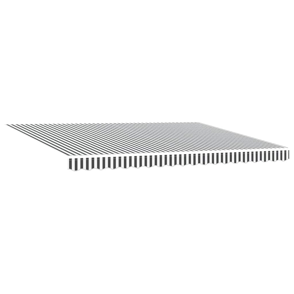 Tenda Retrattile Automatica LED Antracite e Bianco 450x300 cm | homemem39