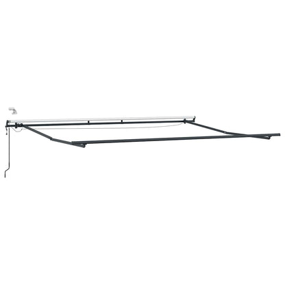 Tenda Retrattile Automatica LED Antracite e Bianco 450x300 cm | homemem39