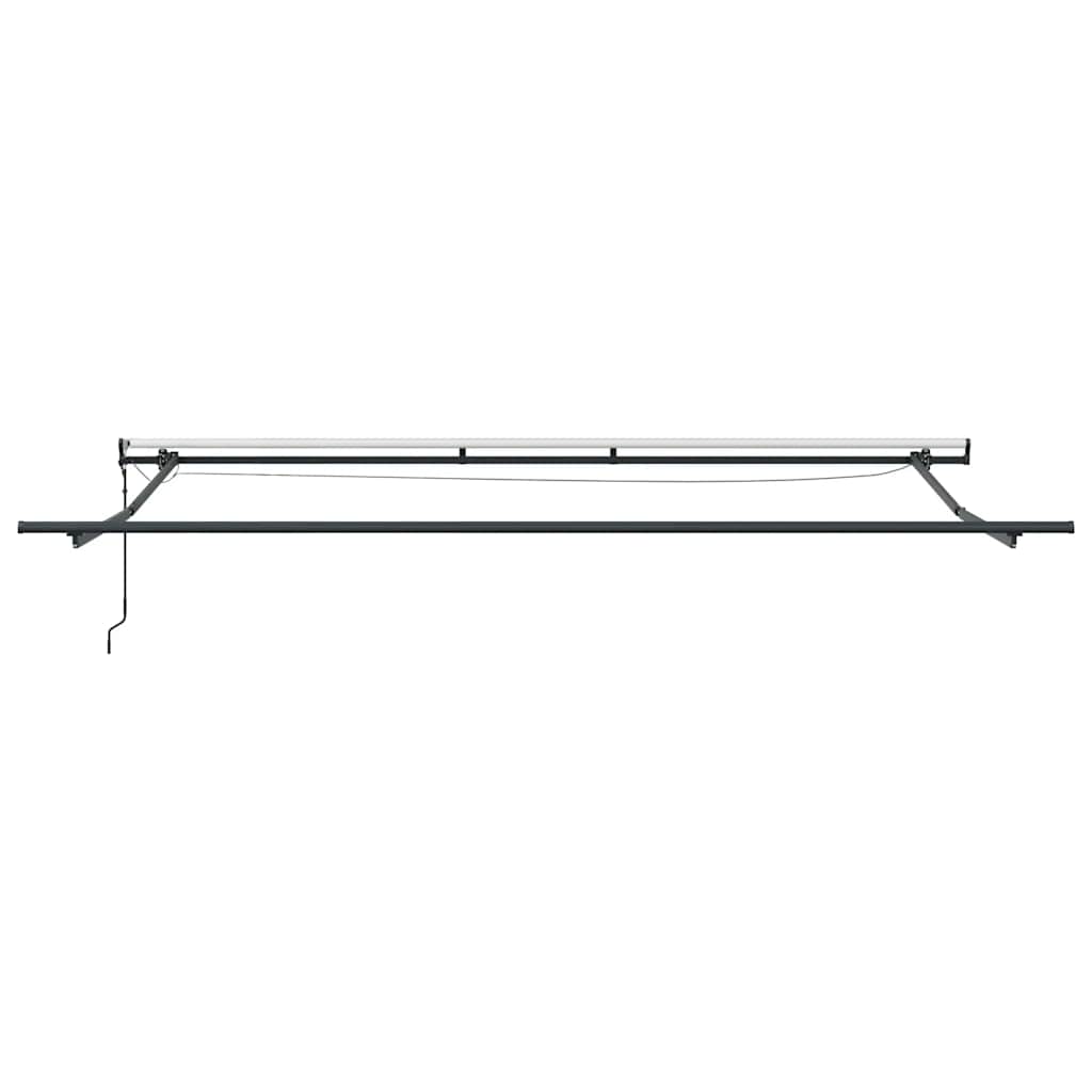 Tenda Retrattile Automatica LED Antracite e Bianco 450x300 cm