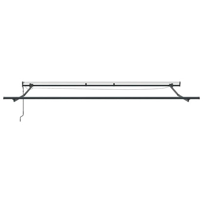 Tenda Retrattile Automatica LED Antracite e Bianco 450x300 cm