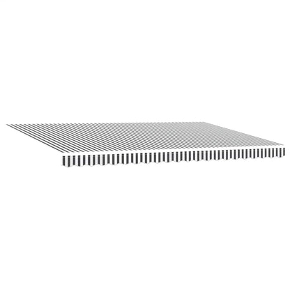 Tenda Sole Retrattile Automatica Antracite e Bianco 500x300 cm
