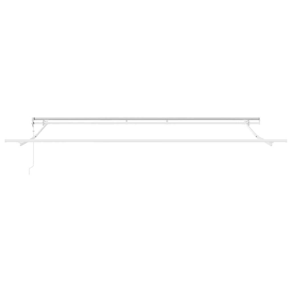 Tenda Sole Retrattile Automatica Antracite e Bianco 500x300 cm