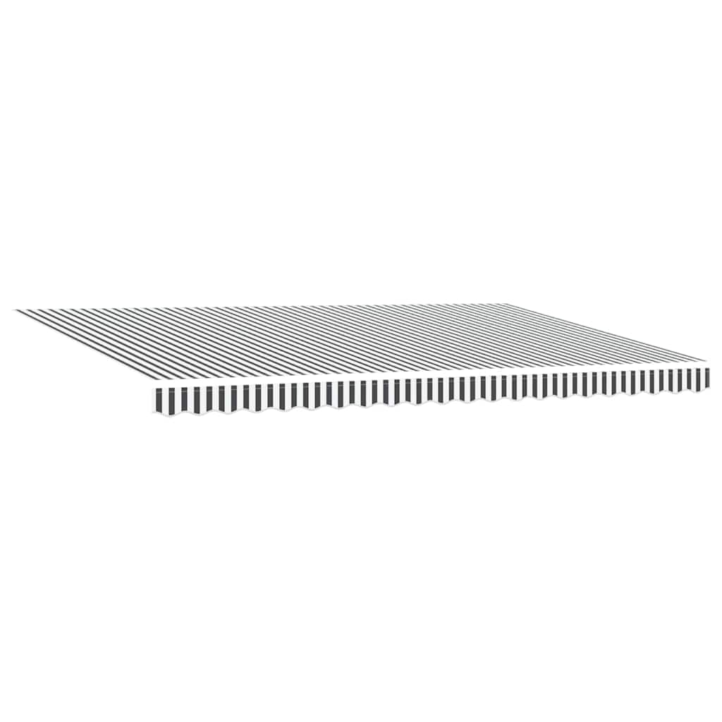 Tenda Sole Retrattile Automatica Antracite e Bianco 500x300 cm