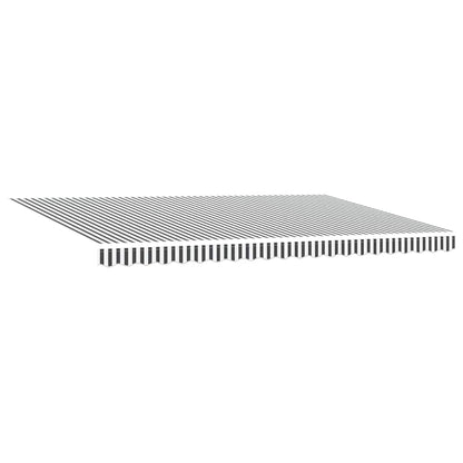 Tenda Sole Retrattile Automatica Antracite e Bianco 500x300 cm