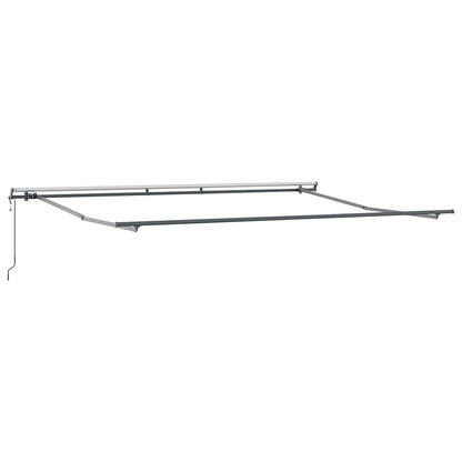 Tenda Sole Retrattile Automatica Antracite e Bianco 500x300 cm