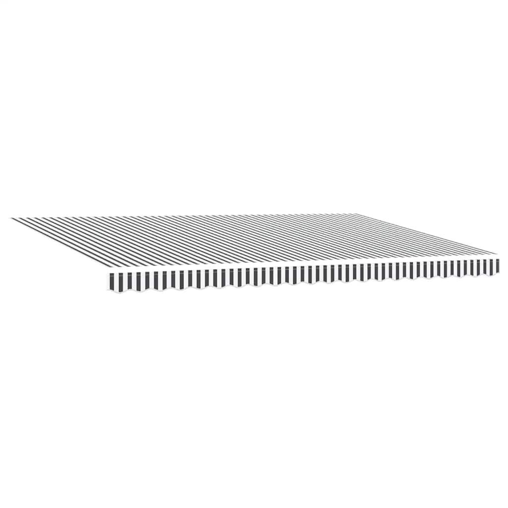 Tenda Retrattile Automatica LED Antracite e Bianco 500x300 cm