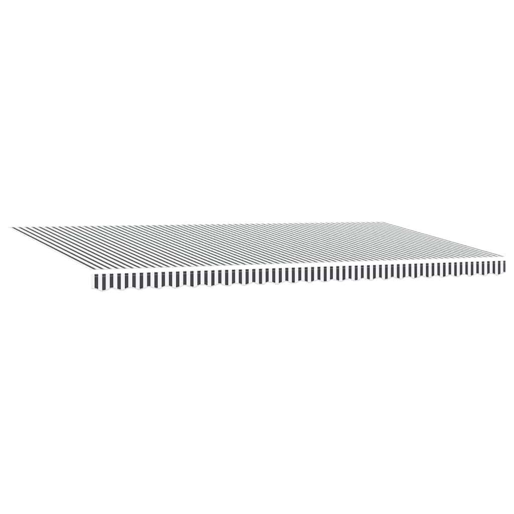 Tenda Sole Retrattile Automatica 600x300 cm Antracite e Bianco | homemem39