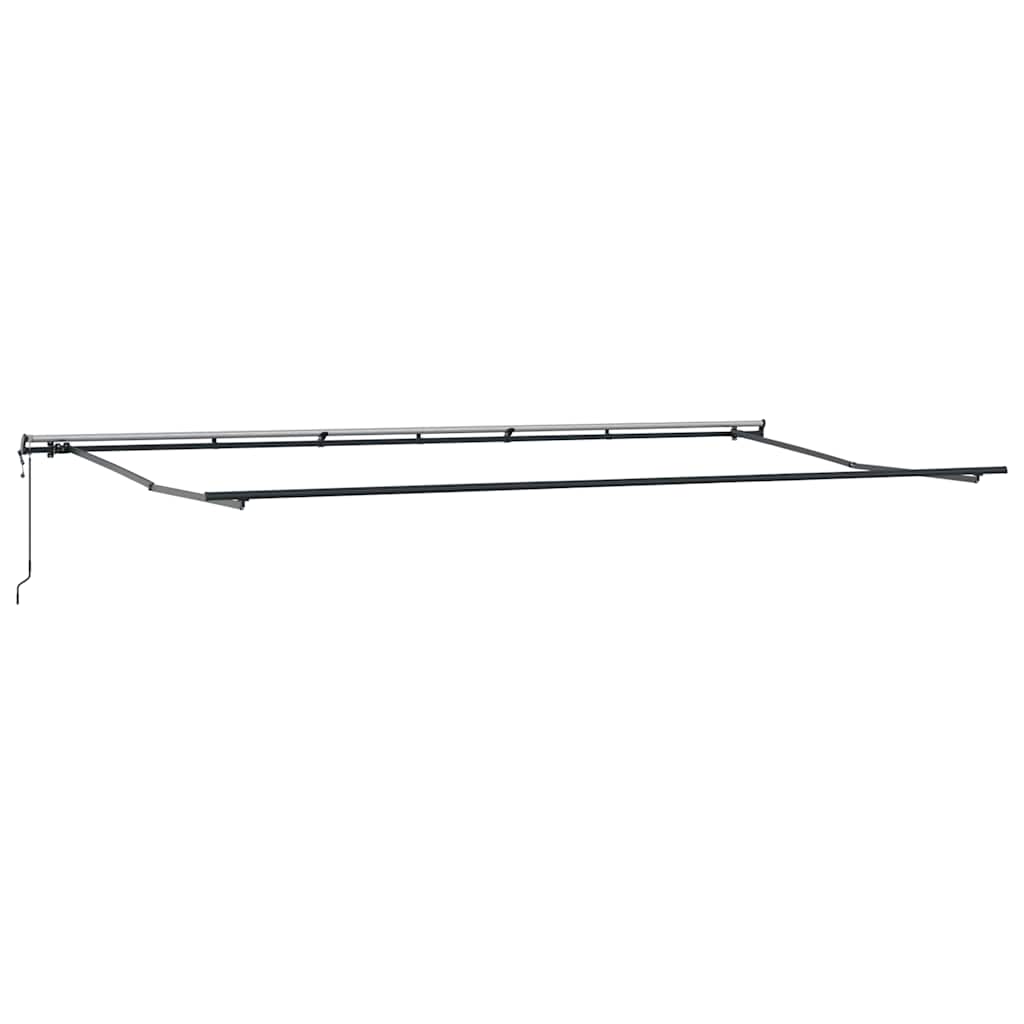 Tenda Retrattile Automatica Antracite e Bianco 600x300 cm