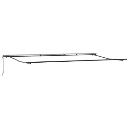 Tenda Retrattile Automatica Antracite e Bianco 600x300 cm
