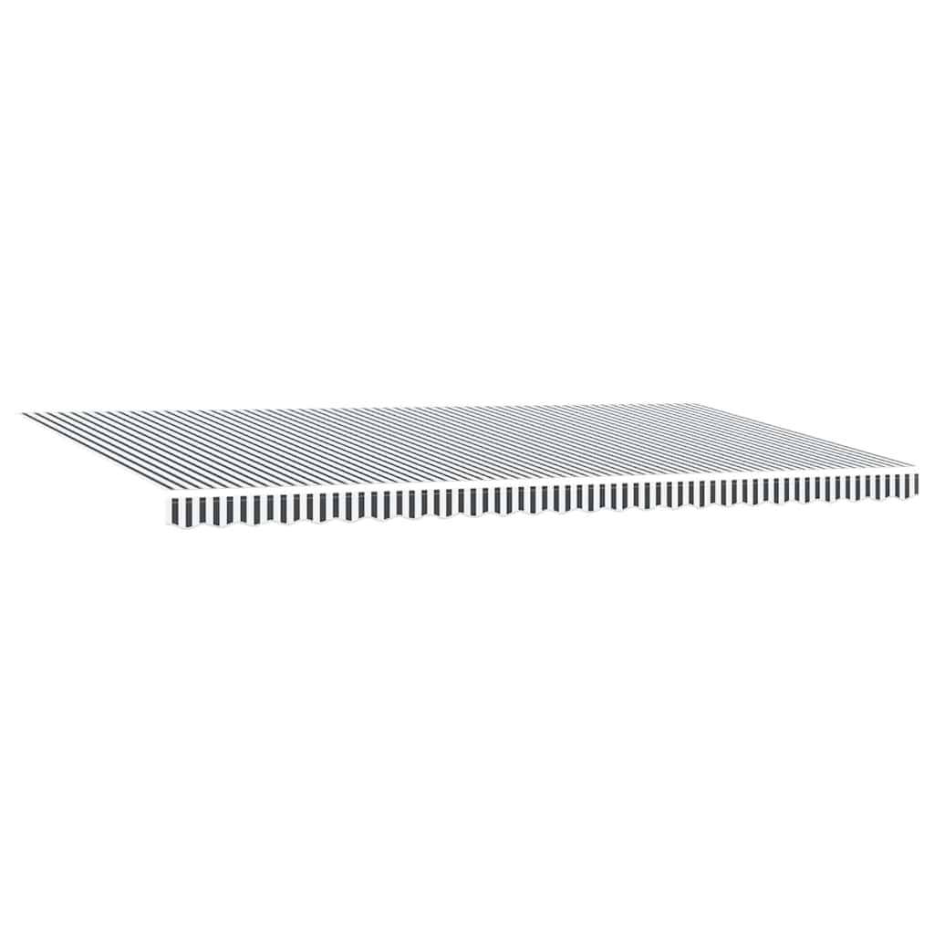 Tenda Retrattile Automatica LED Antracite e Bianco 600x300 cm | homemem39