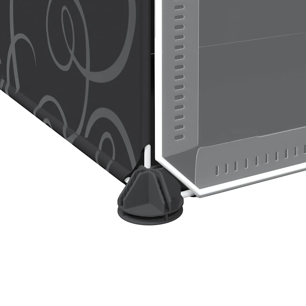 Organizzatore Portaoggetti con 12 Cubi e Ante Trasparenti in PP