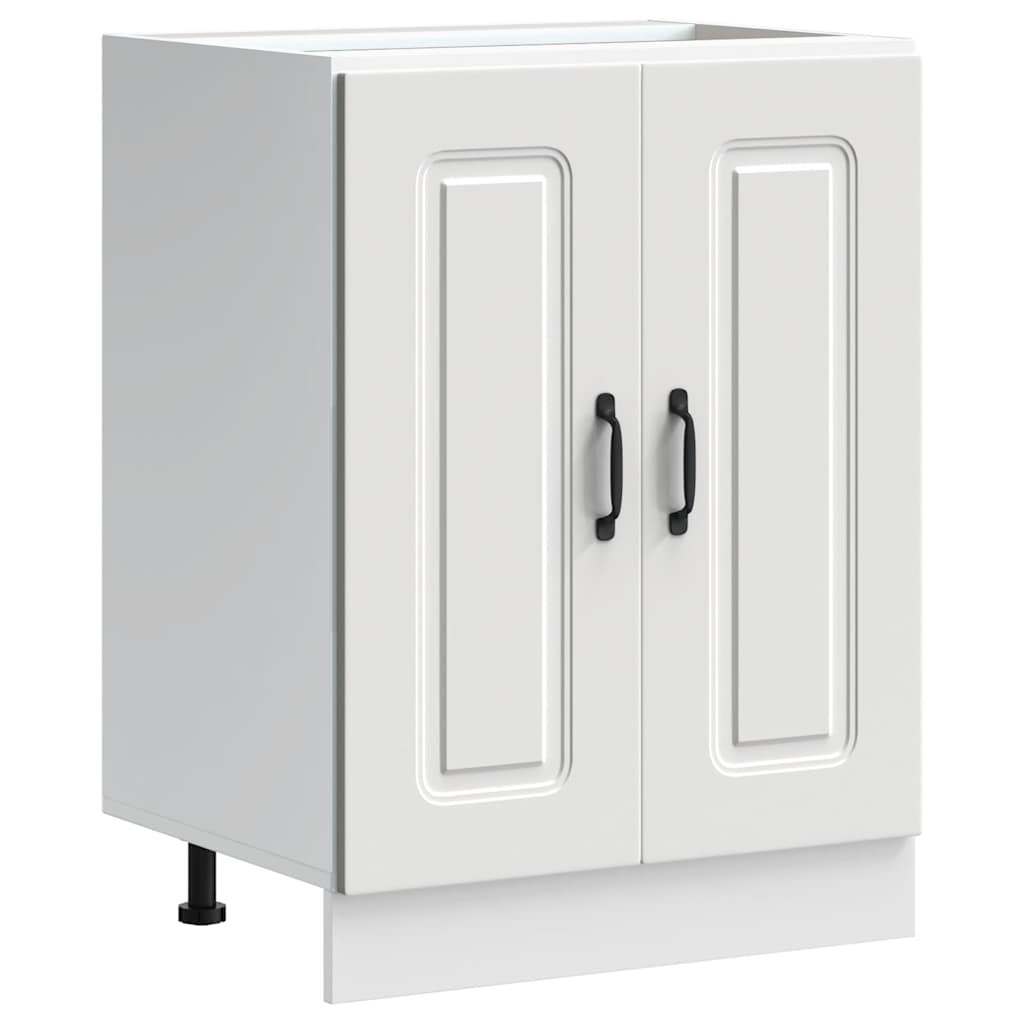 Mobile base lavello Kalmar Bianco 60x46x81,5 cm in Truciolato - homemem39