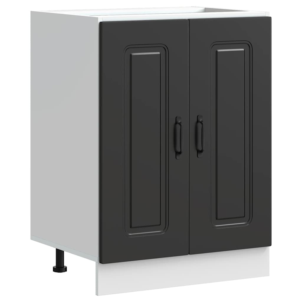 Mobile base lavello Kalmar Nero 60x46x81,5 cm in Truciolato | homemem39