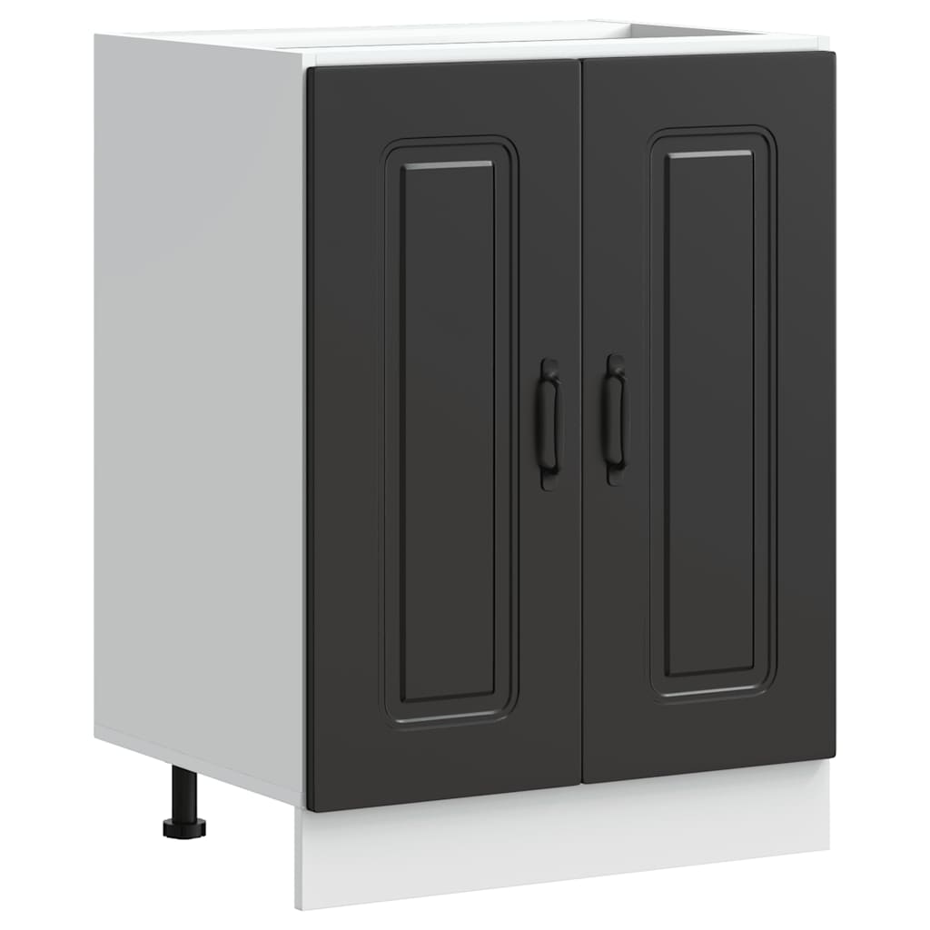 Mobile base lavello Kalmar Nero 60x46x81,5 cm in Truciolato - homemem39