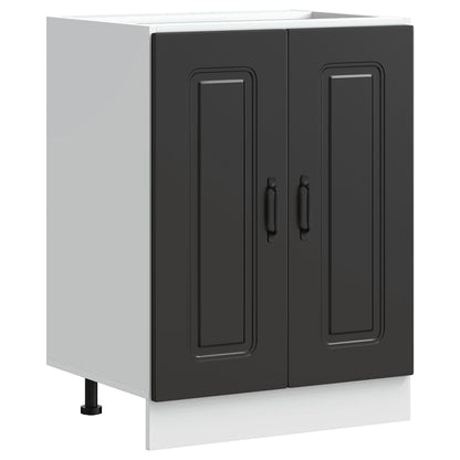 Mobile base lavello Kalmar Nero 60x46x81,5 cm in Truciolato - homemem39