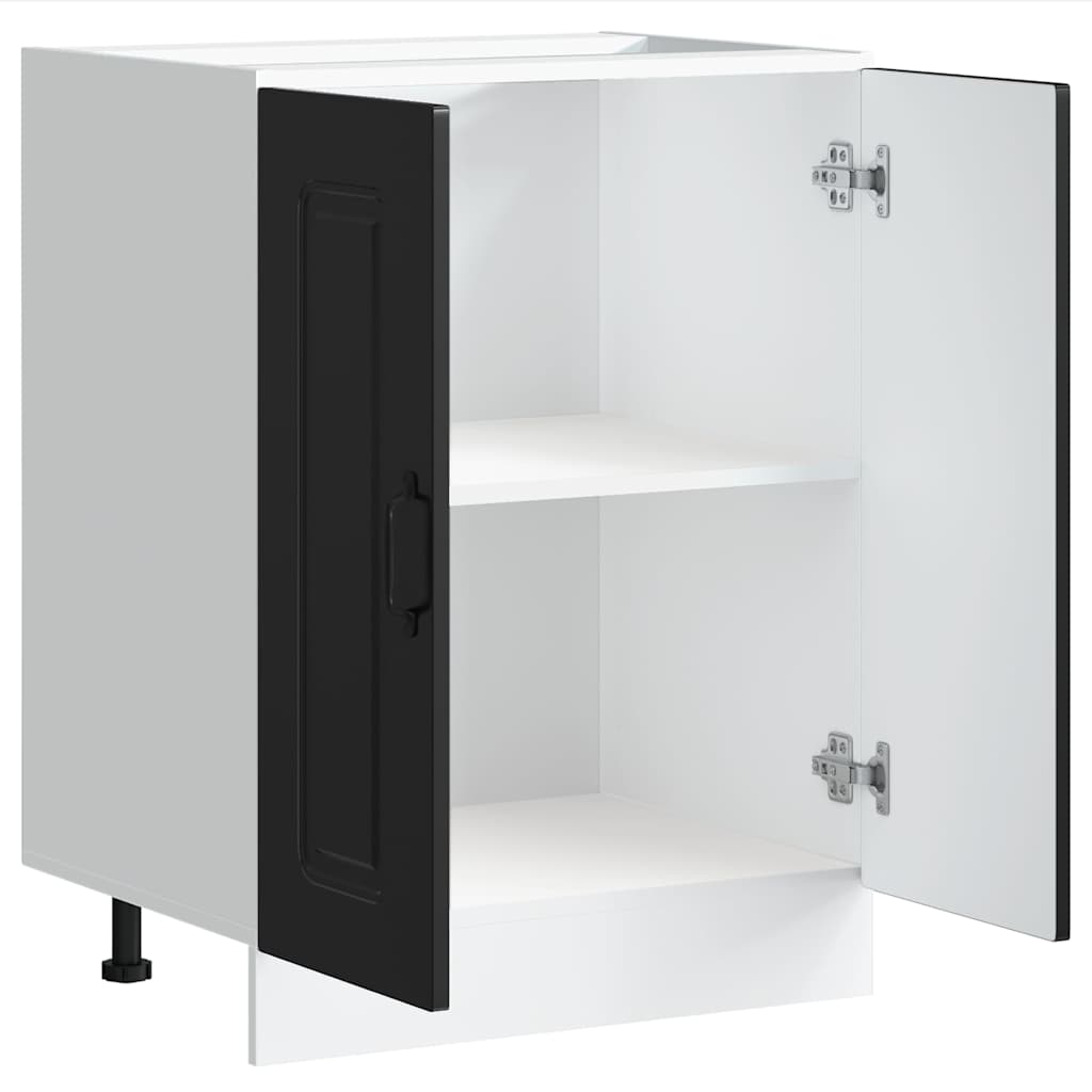 Mobile base lavello Kalmar Nero 60x46x81,5 cm in Truciolato