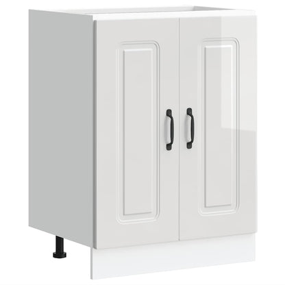 Mobile base lavello Kalmar Bianco Lucido 60x46x81,5 cm